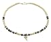Surf Style Coco Wood Bead & Hematite Necklace With Sharks Tooth - C