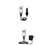 Essential Kit for the Samsung SCH-A310 - includes Car and Wall Charger with Rapid Charge Technology - Gomadic Brand w/ TipExchange Technology