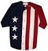 Patriotic 3 Star Stars & Stripes Baseball Shirt U.S.A. Made by FlagClothes