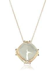 Kalan by Suzanne Kalan Lemon Quartz Cushion Cut Necklace