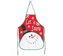 Snowman Canvas Holiday Christmas Apron Adorable Apron For Holiday Chefs