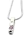 White Ice - Sterling Silver Stylish Bar with Pink Topaz and Diamond Pendant and 18 Necklace