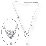 14k White 3.77 Ct Diamond Necklace