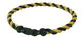 Phiten Tornado 22 Inch Forest Green/Gold Titanium Necklace 2012