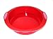 SiliconeZone New Wave Round Cake Pan, Red / Pink