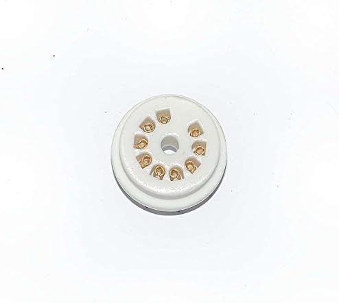 Cary 4pc 9pin PCB Gold Ceramics Vaccum Tube Socket for 12au7 12ax7b Ecc83 6d58 Radio