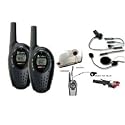 TOTALDIGITALSTORES - MOTORCYCLE MOTORBIKE TO MOTORBIKE 2 WAY COBRA RADIOS INTERCOM FULL FACE HELMET HEADSET SYSTEM 5KM RANGE