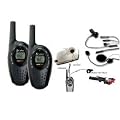 TOTALDIGITALSTORES - MOTORCYCLE MOTORBIKE TO MOTORBIKE 2 WAY COBRA RADIOS INTERCOM FULL FACE HELMET HEADSET SYSTEM 5KM RANGE