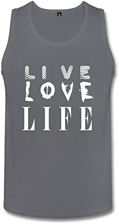 Tanktops Live Love Life Deep Heather Men's Muscle XL
