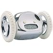Clocky Alarm Clock On Wheels, Chrome