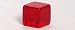 25mm Transparent Blank Red 6-sided Dice
