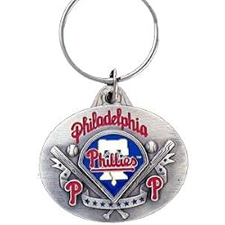 Philadelphia Phillies Oval Pewter Keychain