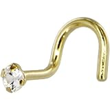 Solid 14KT Yellow Gold Round 2 MM CZ
