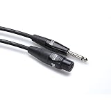 10Ft Hosa Pro Microphone Cable Xlr3 Female To ¡Â"Ts Male With White Earbud Headphones