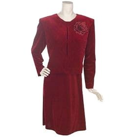 Susan Graver Stretch Velvet Dress & Jacket $90 As Seen on Tv Shopping Channel - Holidays - Photos - After Five