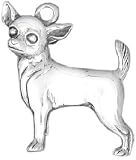 Chihuahua Sterling Silver Charm