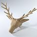 Papier Mache Wall Deer Head