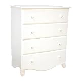 Emily Four Drawer Dresser in White Finish By Da Vinci Baby Furniture