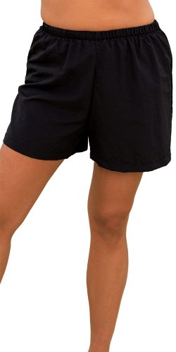 Beach Belle Women's Plus Size Black Short