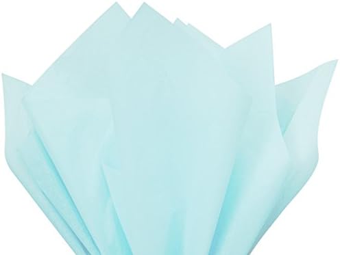 (Pastel) Light Blue tissue Paper 20 x 30 Large 48 sheet