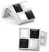 Onyx and MOP Checker Cufflinks