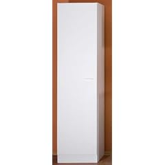 Seitenschrank Hochschrank Salerno (Farbe: Front wei�/ Korpus wei�)