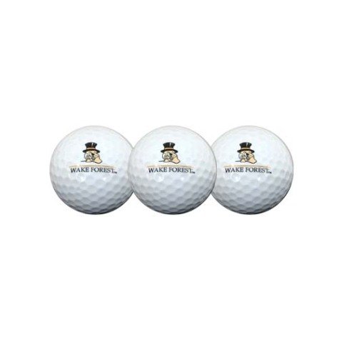 Wake Forest Deamon Deacons Ncaa Golf Ball 3-pack