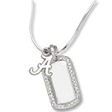 Alabama Crimson Tide UA NCAA Sterling Silver Mini Dog Tag