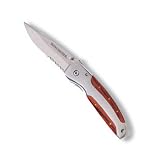 Winchester 22-01335 3-Inch Folder S/E Clip Wood Inlay Pocket Knife