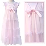 Laura Dare Princess Pajamas Robe and Gown Peignoir Princess Set