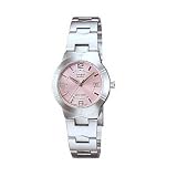 Casio - LTP-1241D-4ADF - Femme - Quartz Analogique - Cadran Rose - Bracelet Acier
