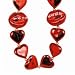 Heart Beads with Kiss Me Lips (1/pkg)
