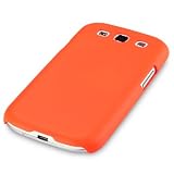 SAMSUNG i9300 GALAXY S3 GUMMIERTES HARDSKIN H�LLE (ORANGE)von "QUBITS"