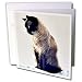   - Cats - Siamese Cat - Greeting Cards-12 Greeting Cards with envelopes