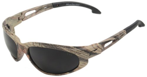 Edge Eyewear SW116CF Dakura Safety Glasses, Camouflage with Smoke Lens On Sale