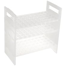 Bel-Art Scienceware 189530000 Polypropylene Pipette Support Rack, 8-3/8" Length x 4-1/2" Width x 8-3/4" Height, 50 Places Pipette