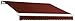 Awntech 8-Feet Maui-LX Left Motor with Remote Retractable Acrylic Awning, 84-Inch Projection, Terra Cotta