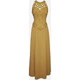 Mother Of The Bride Beaded Cutouts Sleeveless Chiffon Formal Wedding Party Gown MOB Dress