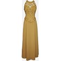 Mother Of The Bride Beaded Cutouts Sleeveless Chiffon Formal Wedding Party Gown MOB Dress