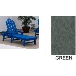 Long Island Chaise Lounge - Green (Green) (38H x 26.50W x 76D) by 