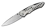 Eigenschaften Buck  / Buck Einhandmesser, Modell Pilot, 440 C, glatte Klinge, Edelstahl-Heft, Clip