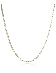 10K Yellow Gold 1mm Open Rolo Chain Necklace, 18"