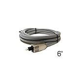 Premium Toslink 8.0mm Optical Audio Cable: 6 ft