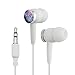 Fox Fur Nebula Galaxy Space Novelty In-Ear Earbud Headphones - White