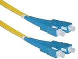 1 Meter Single-Mode Duplex Fiber Optic Cable 9/125 SC/SC