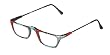 "Montage Red" Hand Painted Reading Glasses (+0.00 - +3.00)