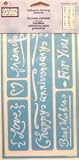 ADHESIVE ETCHING STENCILS SENTIMENTS - CASE PACK OF 36
