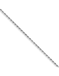 Sterling Silver 1.75mm Diamond-Cut Rope Chain