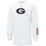Nike Georgia Bulldogs White Classic Logo Long Sleeve T-shirt