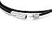 ORAZIO 3MM Leather Necklace for Men Women Rope Cord Chain Stainless Steel Clasp, 20 inches